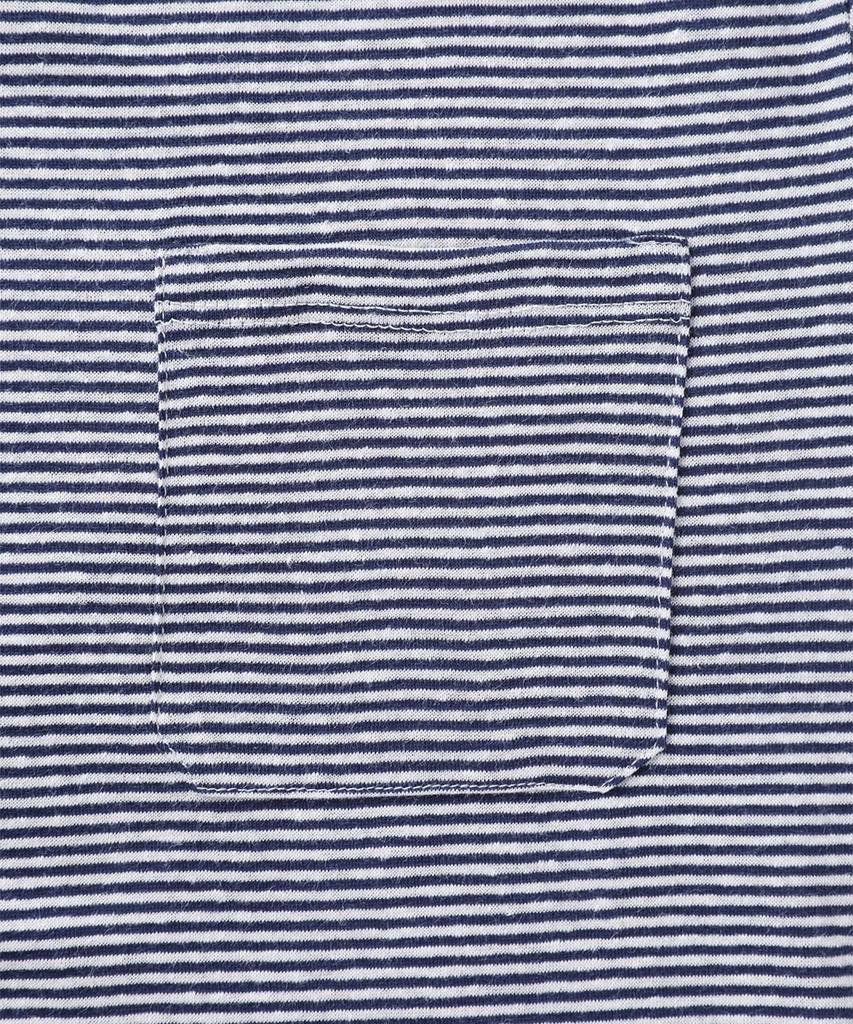 PANICALE Striped Short Sleeve T-Shirt [Navy]