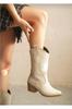 Women Modern Stylish Fashion Boots Boots Faux Leather Cowboy Boots Skin