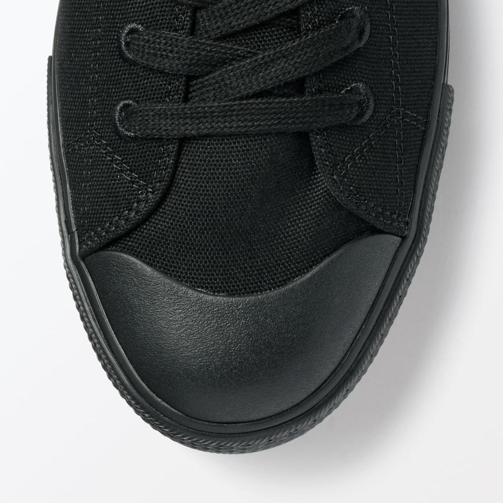 MUJI Men's Comfortable Water-Repellent Sneakers, Black Pattern, Size 28.5cm (EBC01A5A)