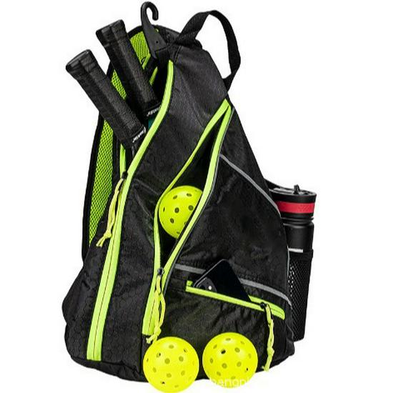 Versatile Lightweight Crossbody Bag for Tennis, Badminton, and Pickleball Rackets with Large Capacity