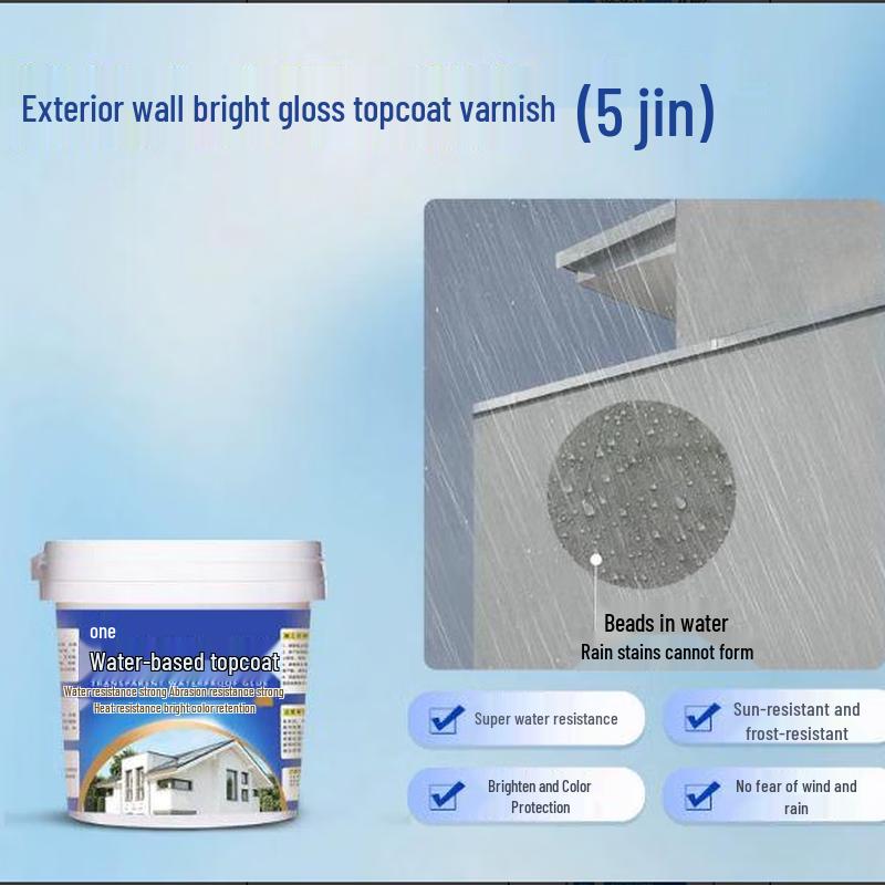 OEING Waterproof Exterior Wall Clear Gloss Topcoat