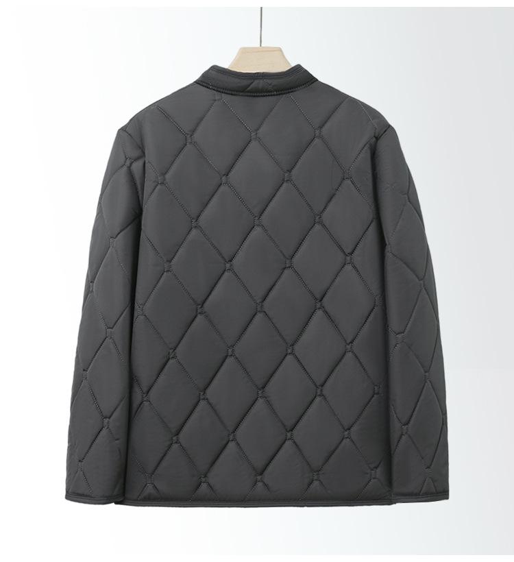 Men's Winter Cotton-Padded Jacket for Seniors - Fleece-Lined, Thickened, Warm, Ideal for Dad or Grandpa