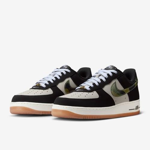 

Nike Air Force 1 07 Low Retro Камуфляж Swoosh HQ1967-100 Унісекс EU 44.5 чорний/білий