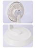Rechargeable Desktop Fan with Light - 2026 Model, Oscillating Tabletop Electric Fan for Home or Office