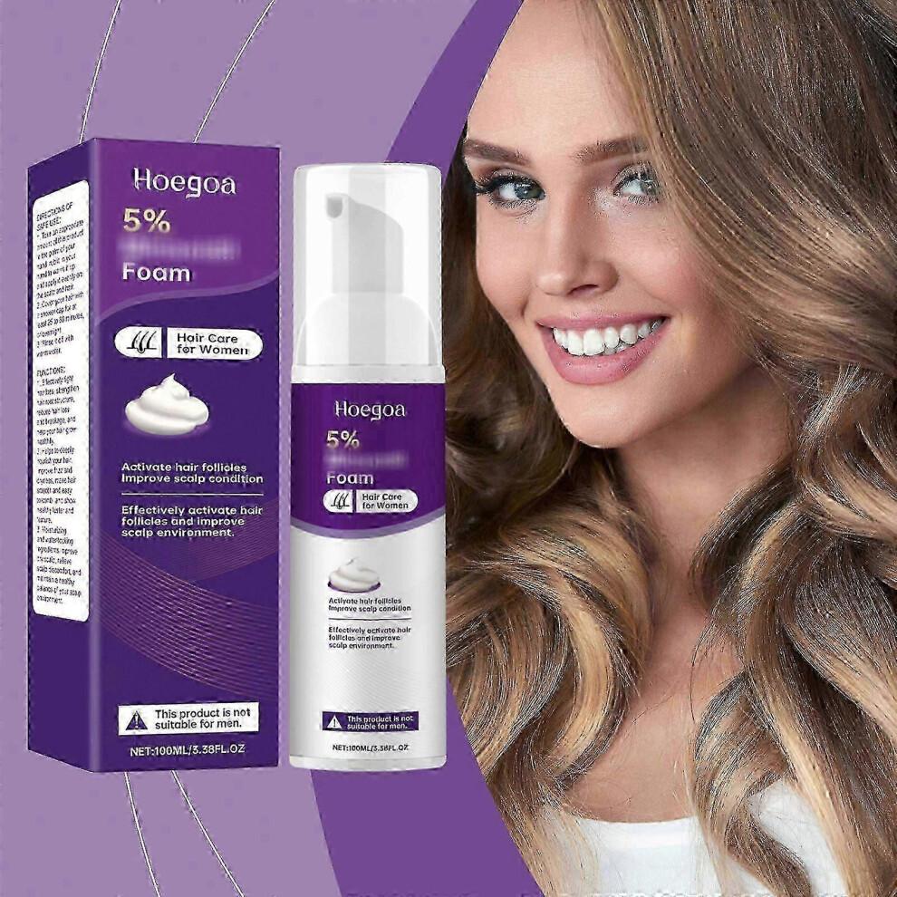 (3pcs) 100ml 5% Hair Growth Foam for Women, Hair Regrowth Treatment Serum, Hair Growth Serum Suitable for Hair Thinning Receding Hairline