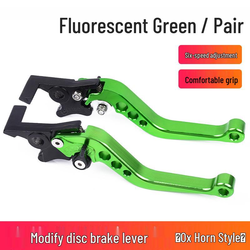 Adjustable Bull Horn Brake Levers for Little Monkey M3 Motorcycle - Front & Rear Disc Brake Modification