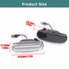 2Pcs Dynamic LED Turn Signal Side Marker Light Repeater Lamp for Fiat Panda 169 Grande Punto Inkl Evo Doblo Fiorino Linea Idea
