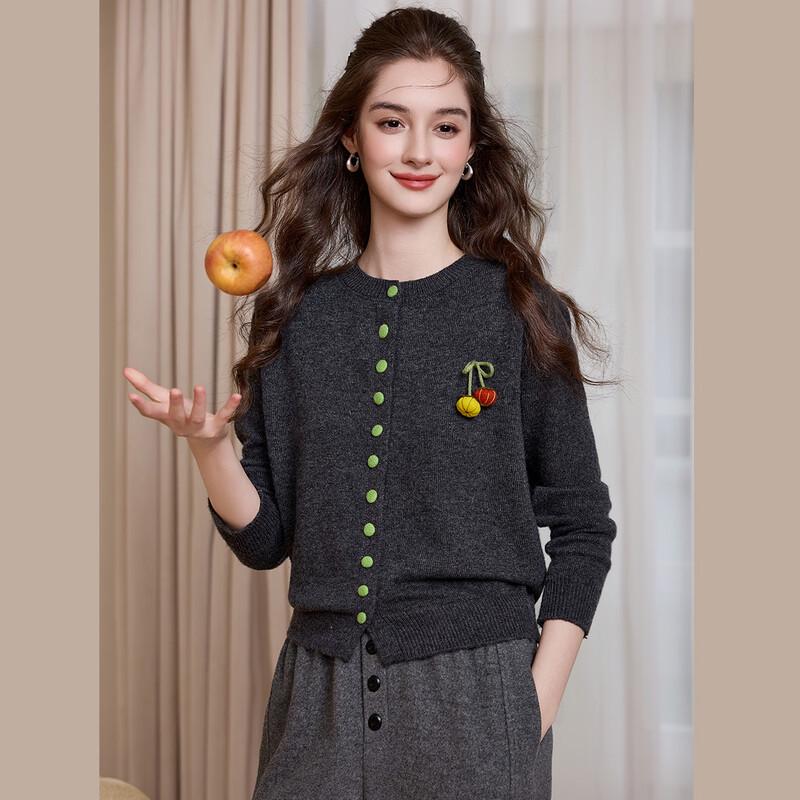 

Bailuyu Women s Color Block Round Neck Knitted Sweater L