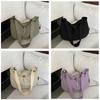 Casual Canvas Tote Bag For Women With Zipper Closure And Street Style For Daily Use
