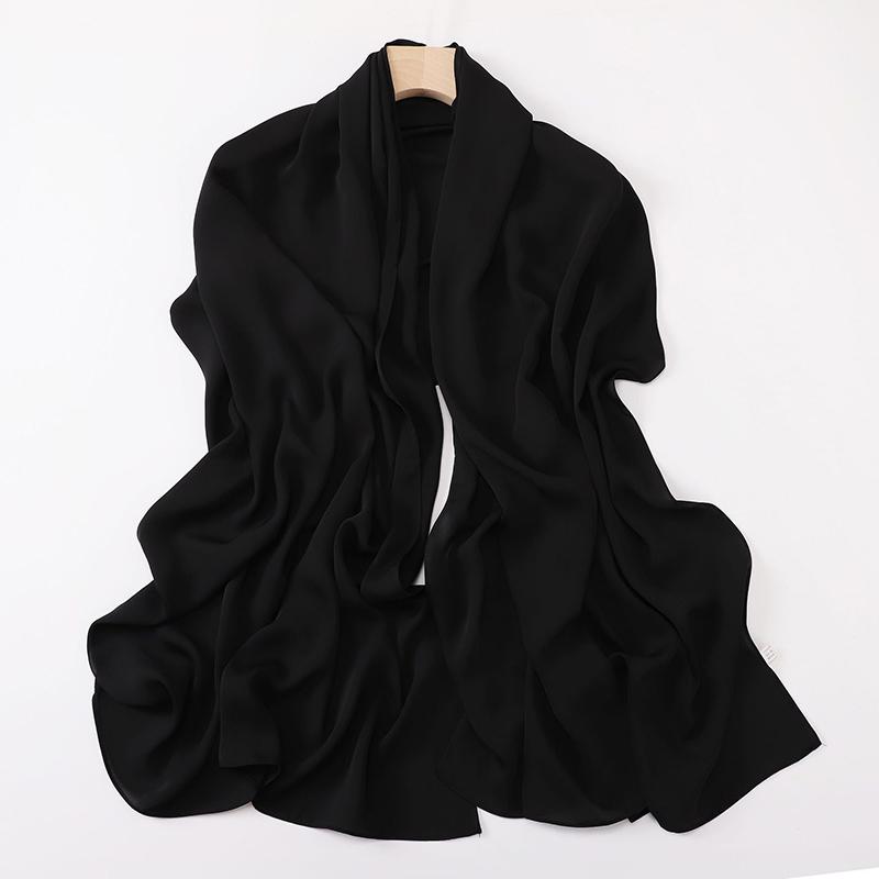 Muslim Spring Modal Chiffon Shawls Scarf for Women Plain Soft Jersey Hijab Scarves Big Size Headscarf Islamic Turban Headband