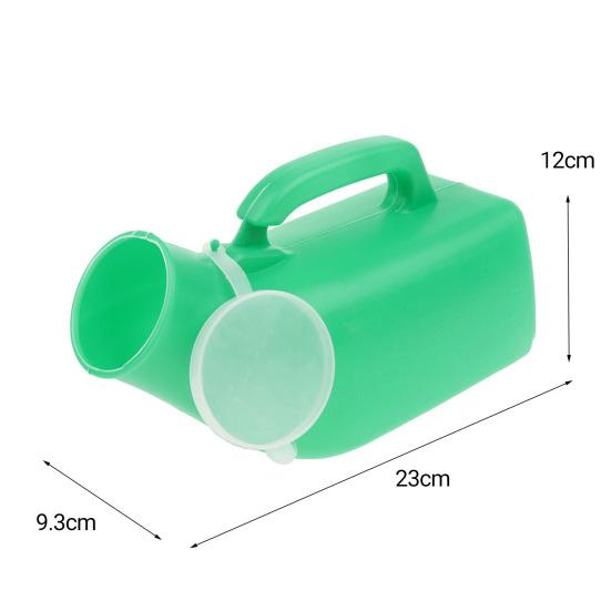 Yousheng 1200 ML Male Urinal with Cap Reusable Plastic Urinal Pot Men Urinal Accessories for Home Elderly Bedridden