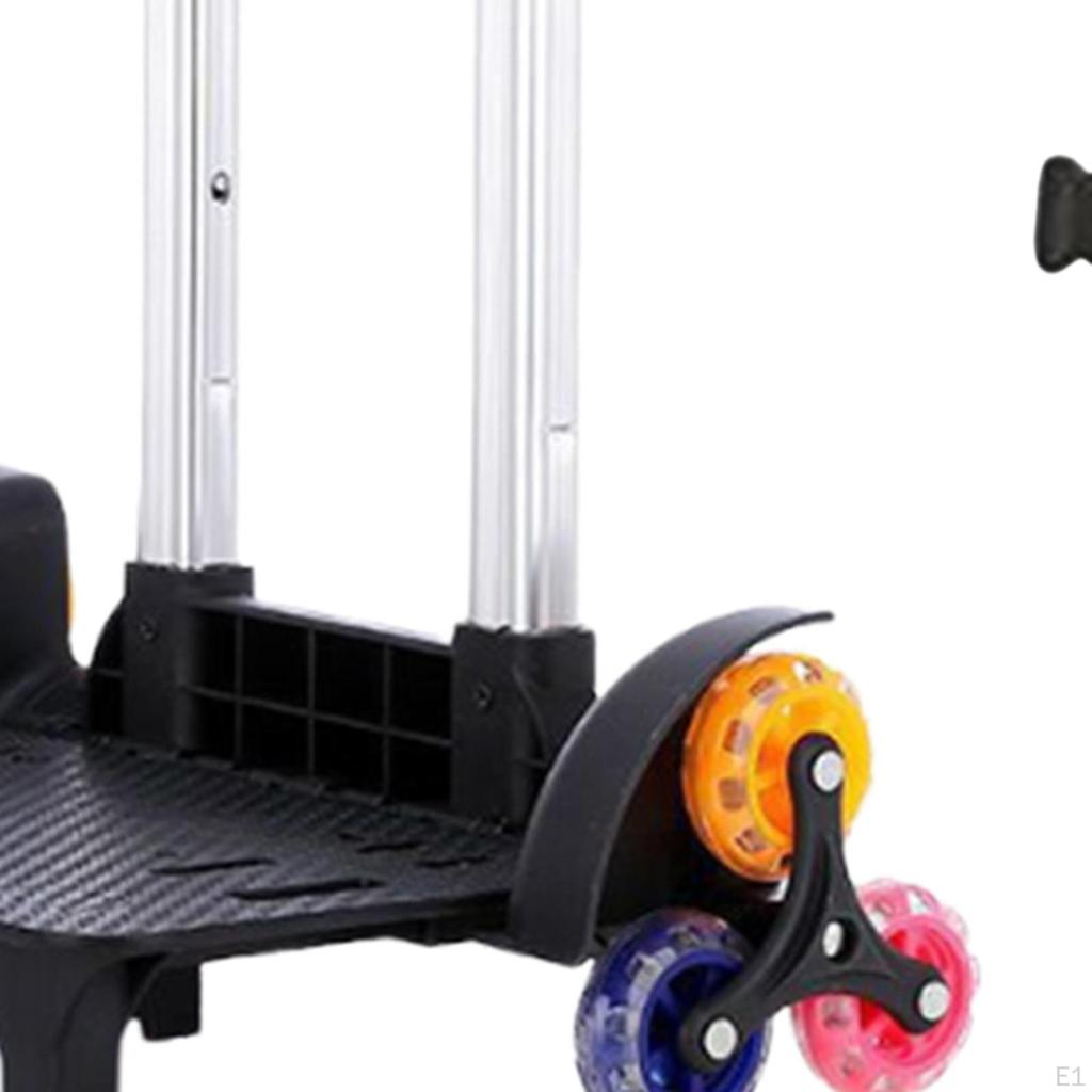 Backpack Trolley Hand Truck Lightweight Portable with 6 Wheels for Boxes, Bags, and Travel
