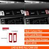 For Land Rover Range Rover Evoque 2012-2018 Real Carbon Fiber Stickers Central air vent control panel Car Accessories decorative