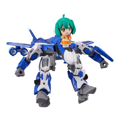 TAMASHII NATIONS TINY SESSION Macross F Messiah Valkyrie with Ranka 100mm Painted Movable Figure VF-25G (Michelle Machine) Approx. PVC&ABS
