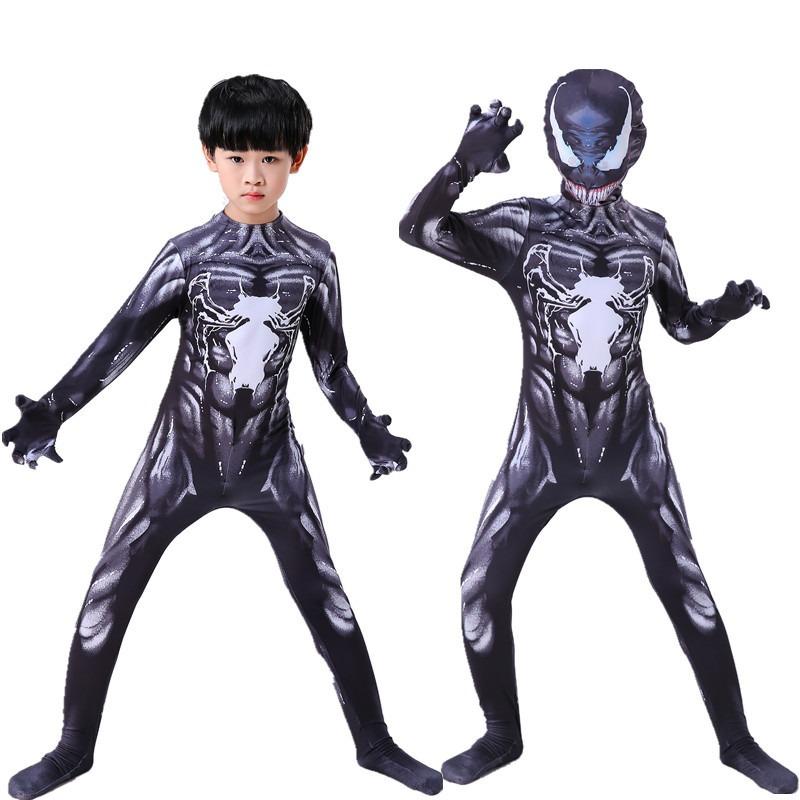 Venom Bodysuit Costume Adult Super Bodysuit Halloween Clothes Kids Venom