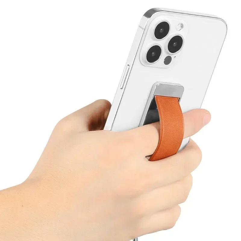 Universal Wrist Band Cell Phone Holder Push-pull Wrist Strap Holder Adhesive Buckle Mobile Phone Stand Desktop Phone Support