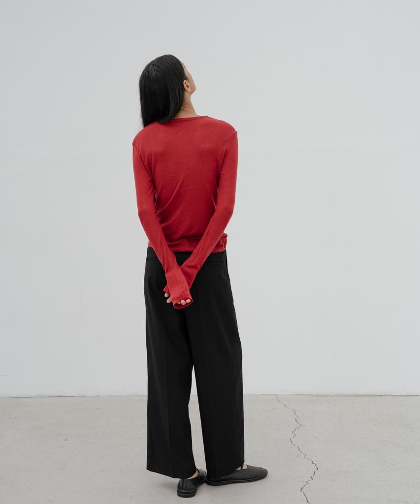 DENOAH River Layered T-Shirt (Red)