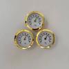 28mm Zinc Alloy Round Pointer Thermometer, Induction Type, Dual Fahrenheit & Celsius Gauge