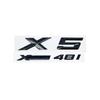 3D ABS Adhesive Black Letter Badges for Trunk Emblem Suitable for BMW X5 E53 E70 F15 G05 Models XDrive28i 30i D 35i 40i 48i 50i Zw6