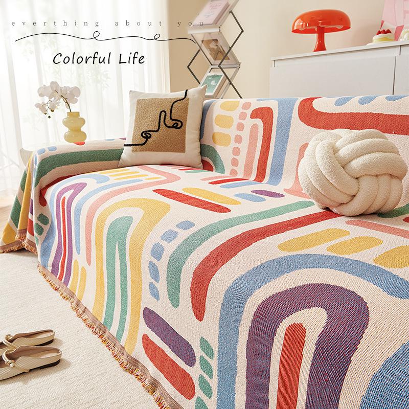 Universal Cat-Scratch Resistant Sofa Cover, Dustproof Blanket Pad for All Seasons