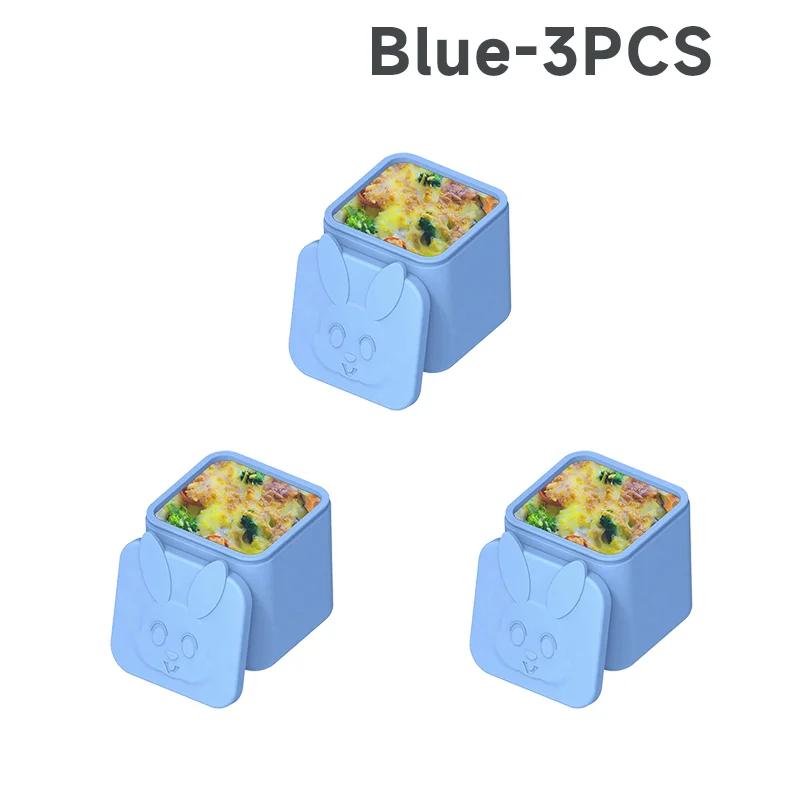 1-10 Stück Wiederverwendbare Snackbox mit Deckel Silikon Kinder Lunchbox Auslaufsichere Soßenbox Lebensmittelaufbewahrungsbox Lebensmitteldosierer
