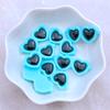 10Pcs New Cute 13*30mm Resin Heart Shaped Glasses Series Flat Back Fit Phone Deco Parts Embellishments For Hair Bows Accessories
