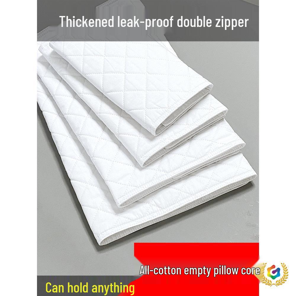 Poszewka na wkład poduszki z łuski gryki: Czysta Bawełna, Podwójny Zamek Błyskawiczny, Pogrubiony, Worek na Wypełnienie Poduszki Bezpieczny dla Dziecka, Tekstylia Domowe.