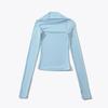 Pure Desire Two-Piece Illusion Square Neck Long Sleeve Slimming Top for Women - Autumn Chic Base Layer