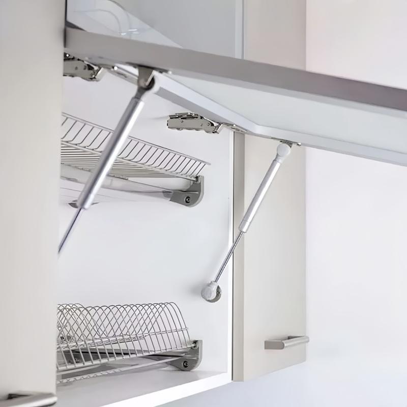 4/6-pack Möbelskåpsgångjärn 30N-200N Gasfjädrar Skåpsgångjärn Gasfjäder Stöd Köksskåpsdörrar Lock Lyft Pneumatiskt Stöd