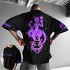 Co-branded Loose Plus Size T-shirt Summer Men's Street Trend Animation Mewtwo Printing Casual Versatile Harajuku