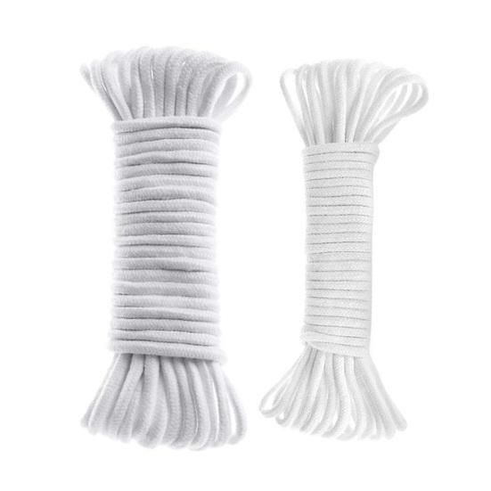 1/2 Roll Self Watering Rope Soft Good Air Permeability No Pilling Washable Reusable Absorbent Long DIY Hydroponic Capillary Wick Cord Gardening Tool