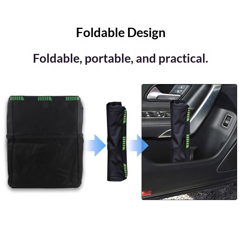 Waterproof Car Trash Can Foldable Large Capacity Hanging Car Trash Bin Rubbish Container Waste Organizer For Car Accessories