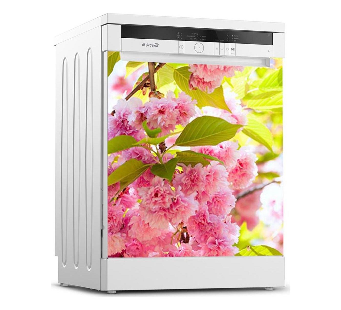 

36 стилей, декоративная наклейка для посудомоечной машины, сделай сам, кухонные обои, виниловая наклейка на стену, пейзажная цветочная роспись для домашнего декора 60X66cm