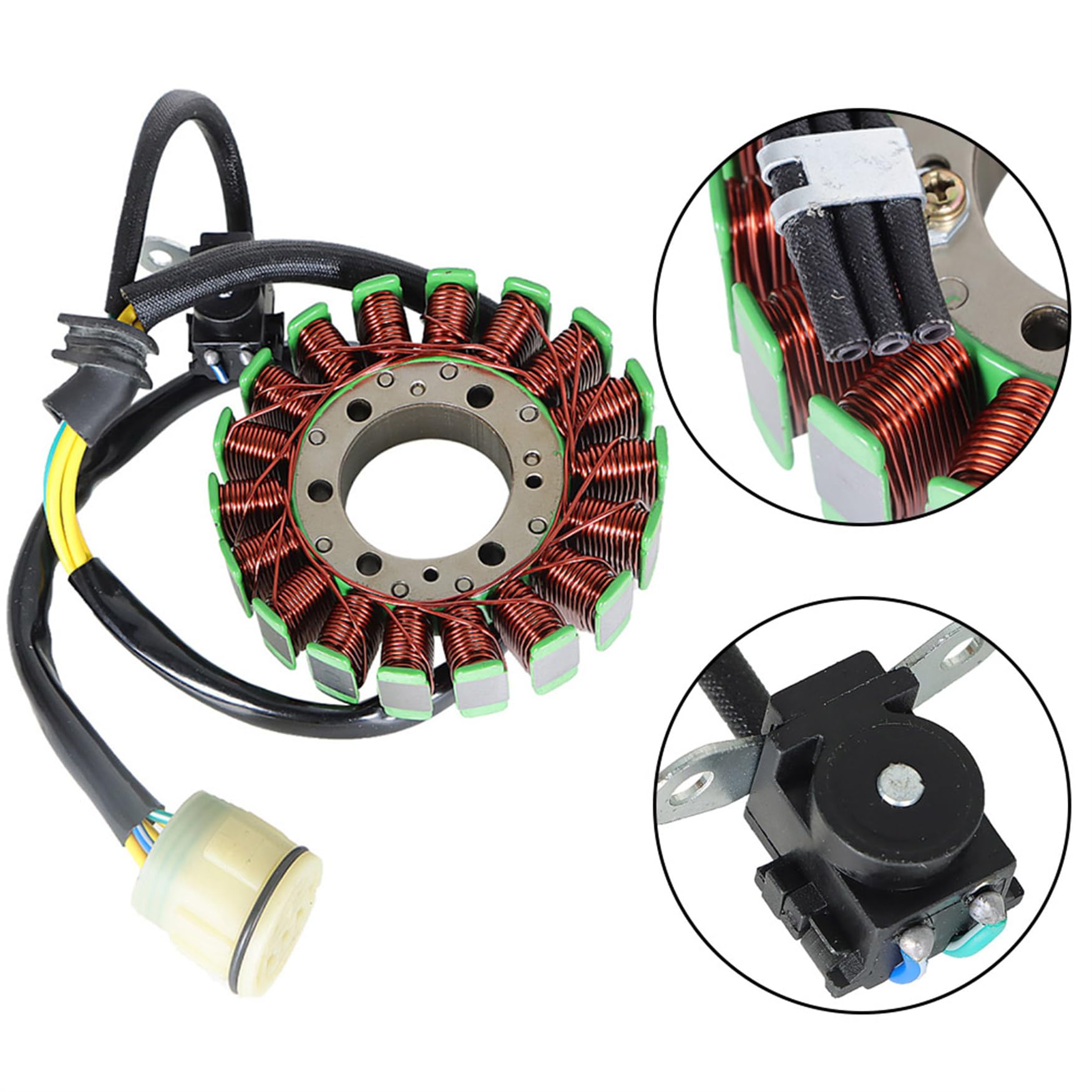 

Stator Coil Generator and Regulator Rectifier for Honda Rancher 420 TRX420 2007-2013 Replacement for 31120-HP5-A51 31120-HP5-601 Stator