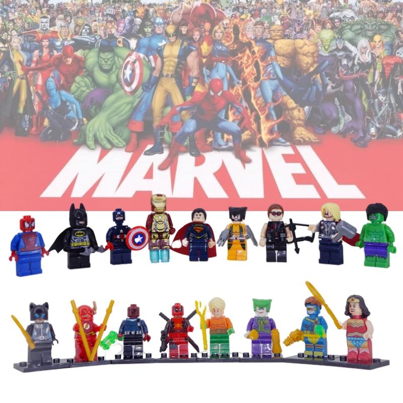 Superhero Mini Figures Set 50-100 Pieces Abs Plastic Diy Building Blocks Export Type