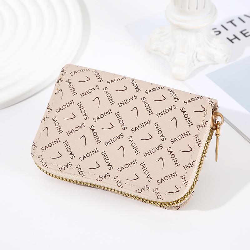 

Cross-Border Women s Fashion Accordion Card Holder: Multi-Card Slot Zipper Coin Purse with Driver s License & Bank Card Slots.