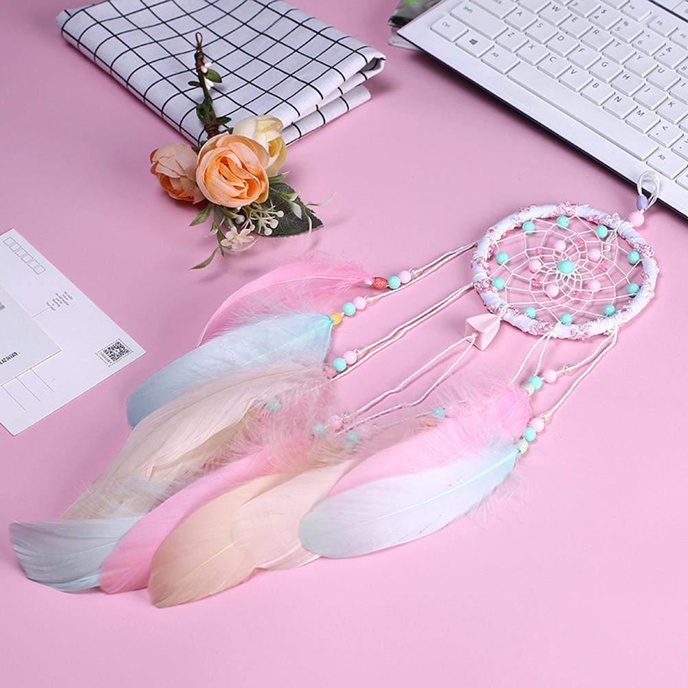 Dreamcatcher Feather Pendant Creative Hollow Wind Chimes Wall Hanging Decoratio Pure hand-made Exquisite Personality Simplicity
