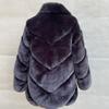 Autumn and Winter New Coat Women's Medium and Long Imitation Rabbit Warm Coat