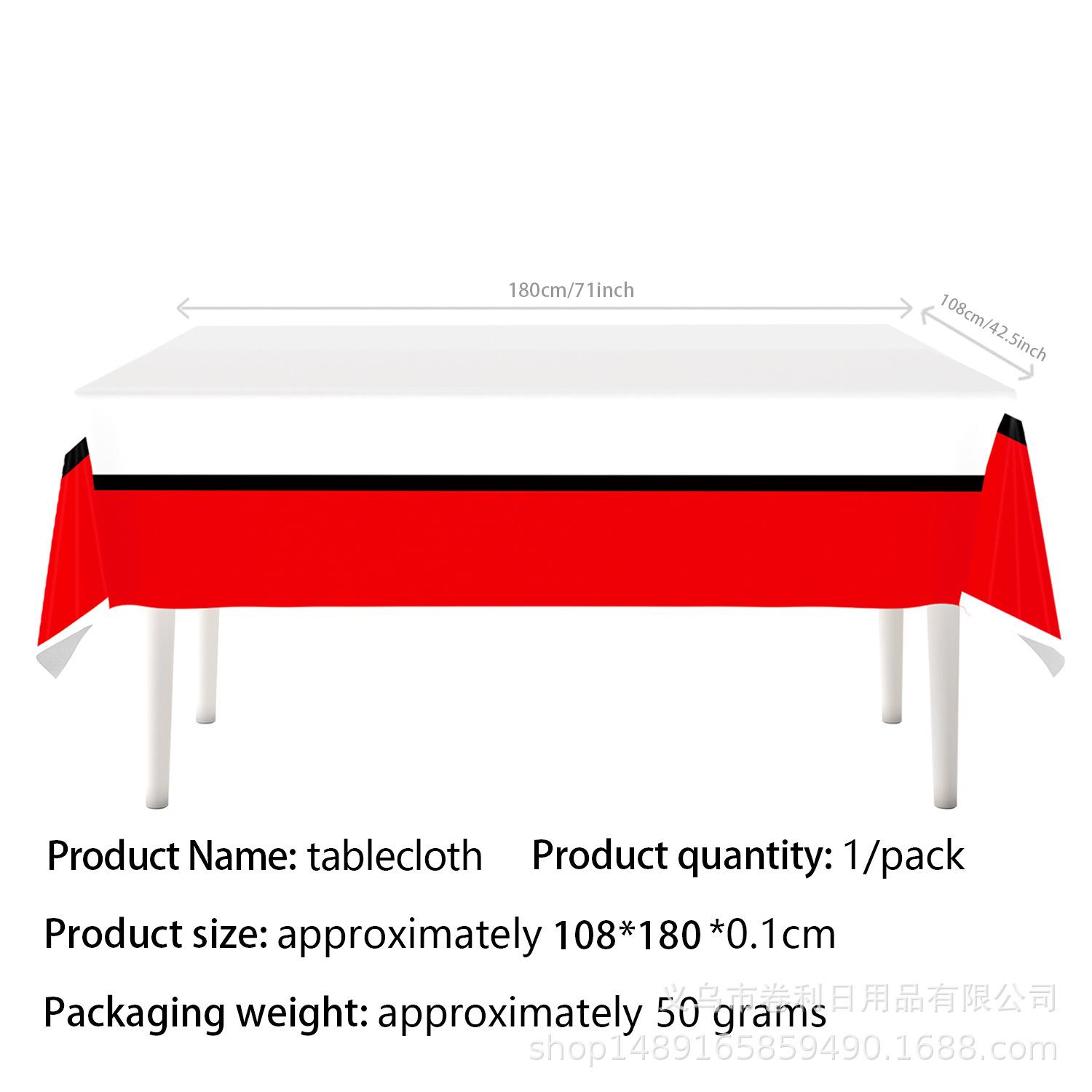 Genie Ball Theme Party Supplies Tablecloth Birthday Party Theme Decorative Pe Tablecloth Party Party Decorative Tablecloth Horizontal Line Elf Ball Tablecloth 108 * 180