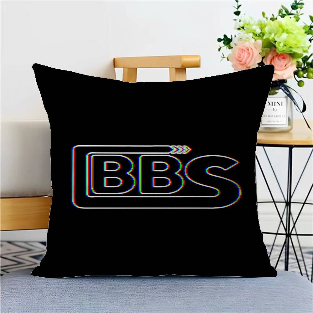 BBS Racing Car Pillow Cushion Cover Pillowcase Living Room Sofa Home Decor Customized