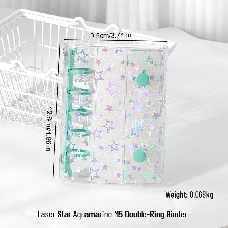 M5 Transparent PVC Binder Cover for A6/A7 Photocards & Stickers