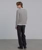 DECOROSO Easy Layered Henley Neck Long Sleeve T-Shirt [Gray]
