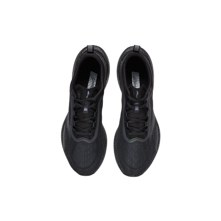 Li Ning Super Lightweight 19 Shock Absorption Non-Slip Wear-Resistant Reflective Low-Top Running Shoes Men Sneakers Black ARBS001-3