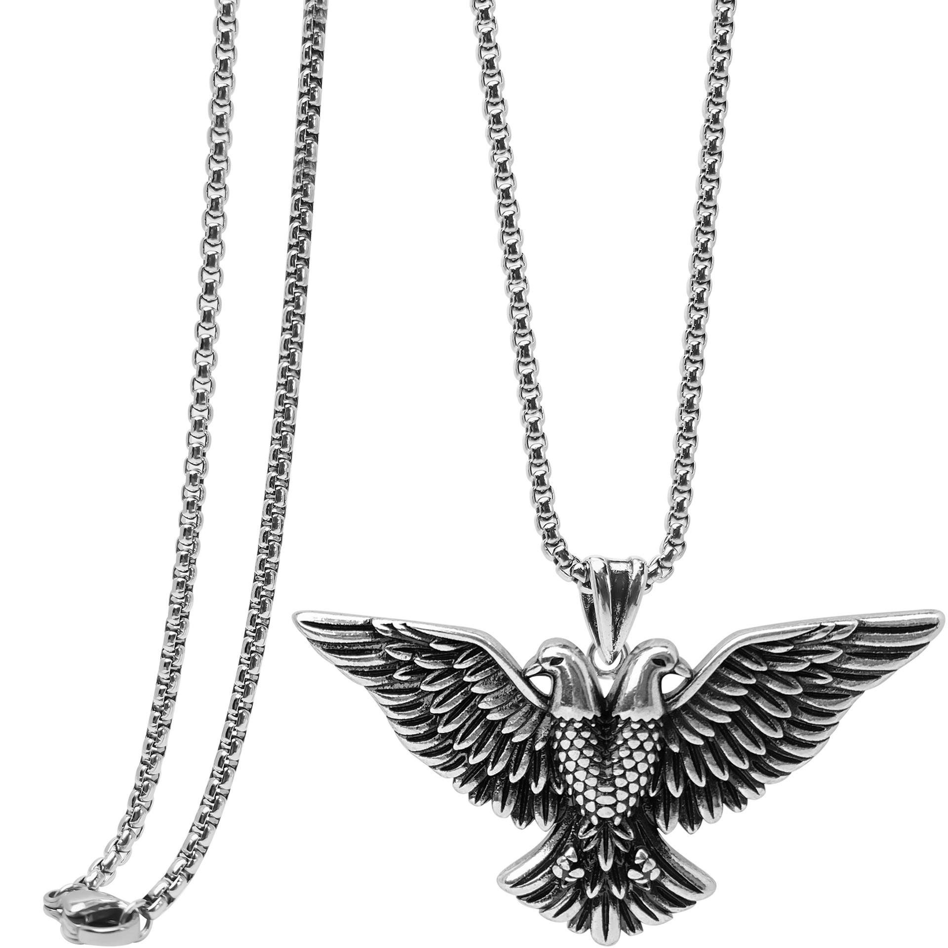 

Европейско-американское ретро хип-хоп ожерелье с орлом, Высококлассное исполнение, Одинаковый стиль для мужчин и женщин, Средневековый стиль, Аксессуары тяжелой промышленности