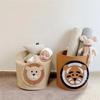 Adorable Cartoon Animal Felt Storage Bin Kids Toy Organizer Large Capacity Laundry Basket for Room Cloth Organizing Baskets