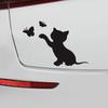 მანქანის აქსესუარები Decal Car Accessoriestoon Design კარგი ვიზუალური ეფექტი წყალგაუმტარი Funny Cat Butterfly Truck მანქანის აქსესუარები სტიკერი