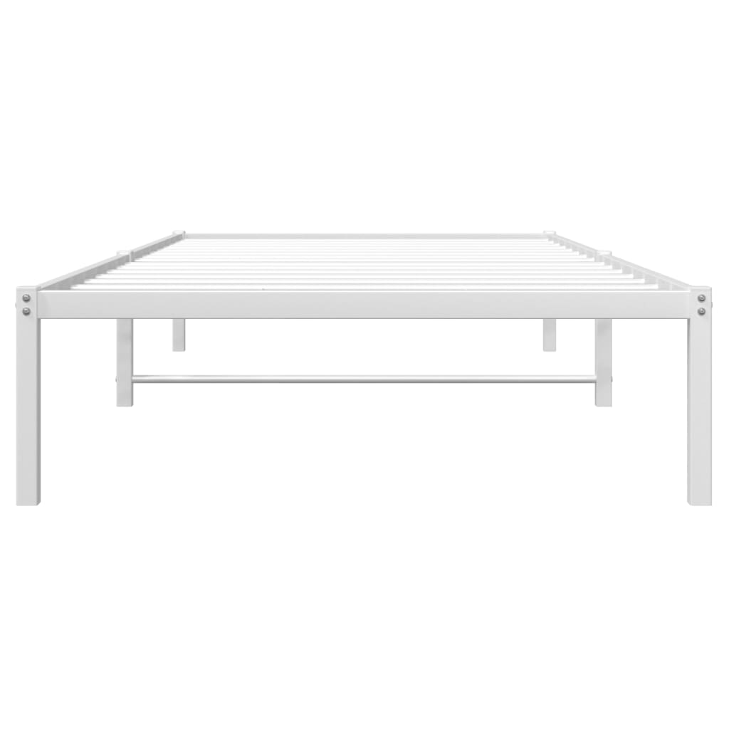 Vidaxl Metalowa Rama Łóżka, Biała, 107X203 Cm