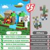 Non-Toxic Magnetic Building Blocks Mine World Magnetic Forest House Brick Cube Toys Set Stem Sensory Best Gift For 3+ Children Kid