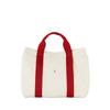Stacey Daytrip Tote Canvas M Ivory_Red