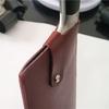 PU Leather Cleaver Protective Sheath Secure Snap Fastener Waterproof Durable for Home Kitchen Small Business Catering Use